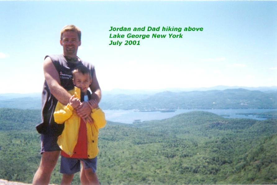 Me and my son hiking above Lake George NY! (My brother wants everyone to know he took this picture...LOL)